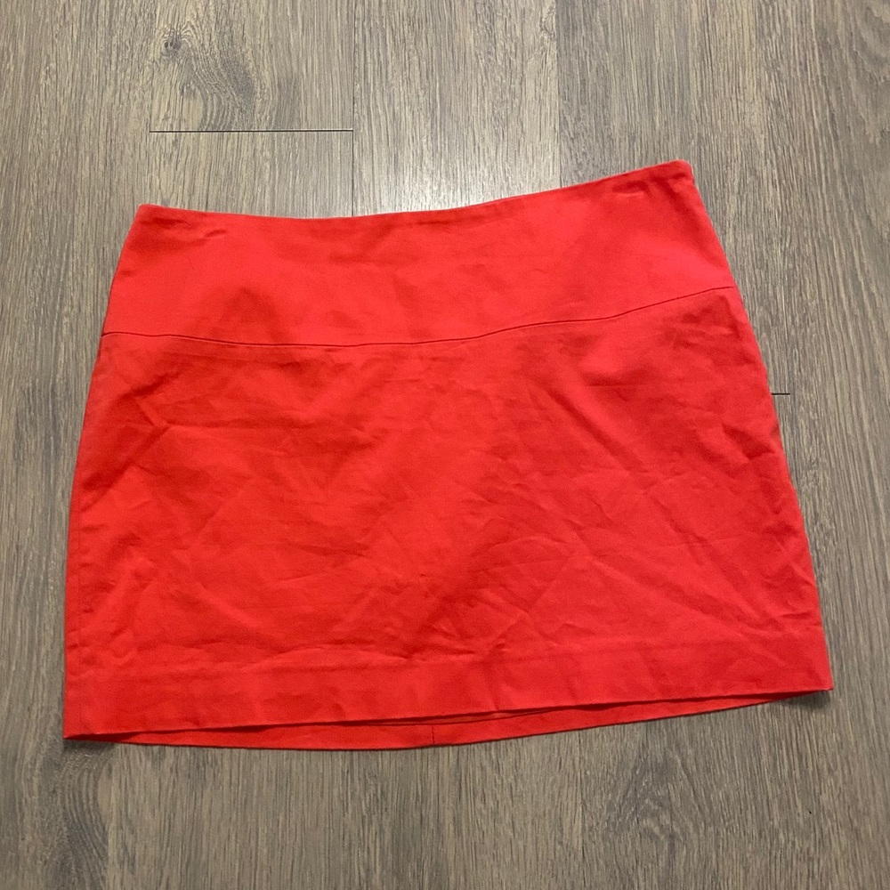 Express Orange Mini Skirt